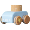 Japan Miffy Wooden Sky Blue Handcar with Sound Blocks Toy - 1
