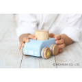 Japan Miffy Wooden Sky Blue Handcar with Sound Blocks Toy - 2
