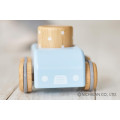 Japan Miffy Wooden Sky Blue Handcar with Sound Blocks Toy - 5