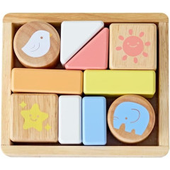Japan Miffy Wooden Shake Shake Stacking Blocks Toy