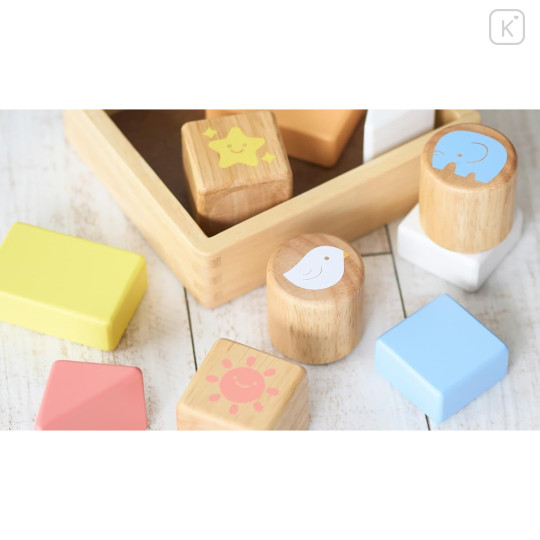 Japan Miffy Wooden Shake Shake Stacking Blocks Toy - 4