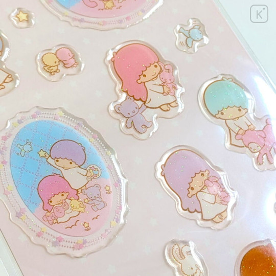 Japan Sanrio Glitter Sticker - Little Twin Stars : Sky - 2