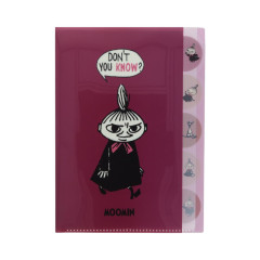 Japan Moomin 5 Pockets A4 Clear File - Little My : Don't You Know?