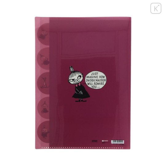 Japan Moomin 5 Pockets A4 Clear File - Little My : Don't You Know? - 2