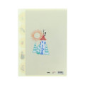 Japan Moomin 5 Pockets A4 Clear File - Friends Light Yellow - 2