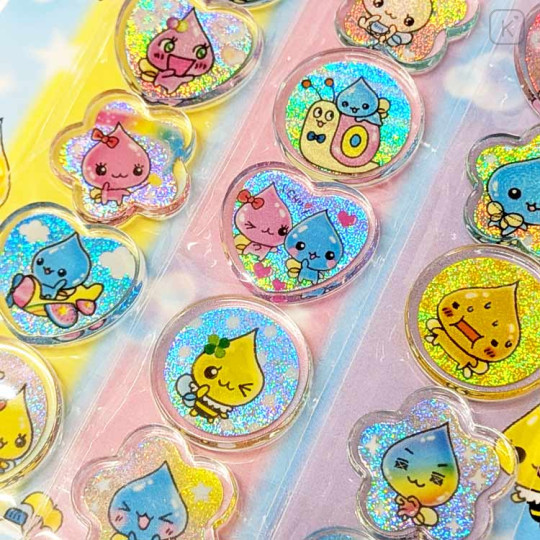 Japan Q-LiA Glittery Glass Bead Sticker - Shizuku-chan : Shizuku - 2