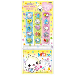 Japan Q-LiA Glittery Glass Bead Sticker - Shizuku-chan : Mirumiru