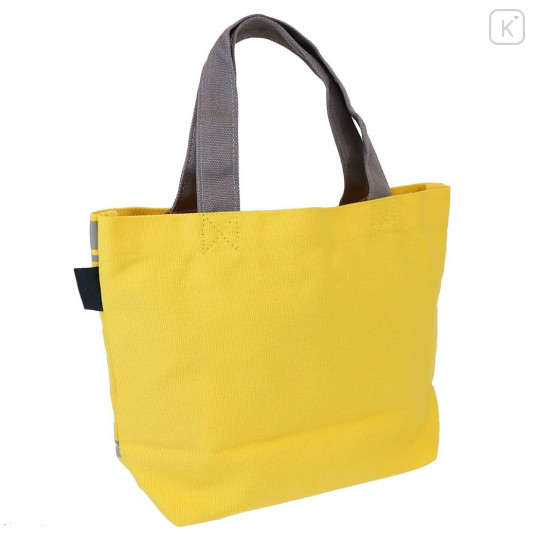 Japan Peanuts Mini Tote Bag - Snoopy & Woodstock : Yellow School Bus - 2