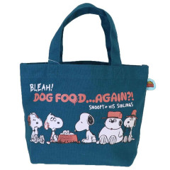 Japan Peanuts Mini Tote Bag - Snoopy : Navy Brothers Siblings