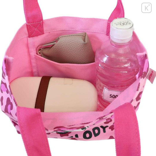 Japan Sanrio Mini Tote Bag - My Melody : Leopard Pink - 3