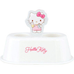 Japan Sanrio Toothbrush Stand with Acrylic Plate - Hello Kitty