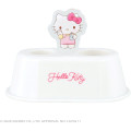 Japan Sanrio Toothbrush Stand with Acrylic Plate - Hello Kitty - 5