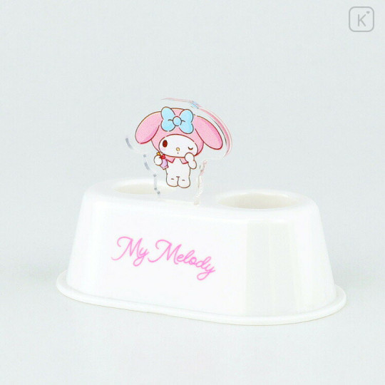 Japan Sanrio Toothbrush Stand with Acrylic Plate - My Melody - 2