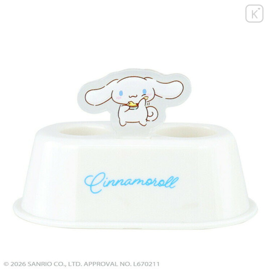 Japan Sanrio Toothbrush Stand with Acrylic Plate - Cinnamoroll - 1