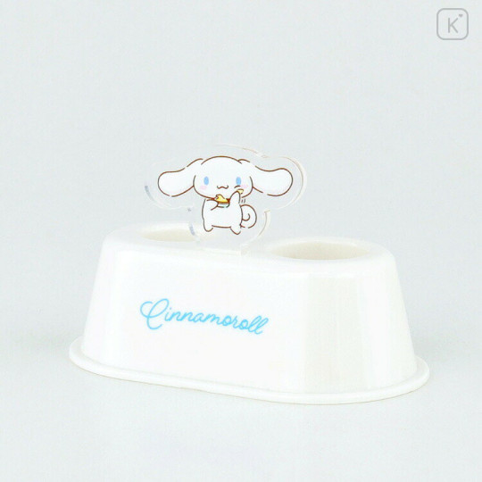 Japan Sanrio Toothbrush Stand with Acrylic Plate - Cinnamoroll - 2