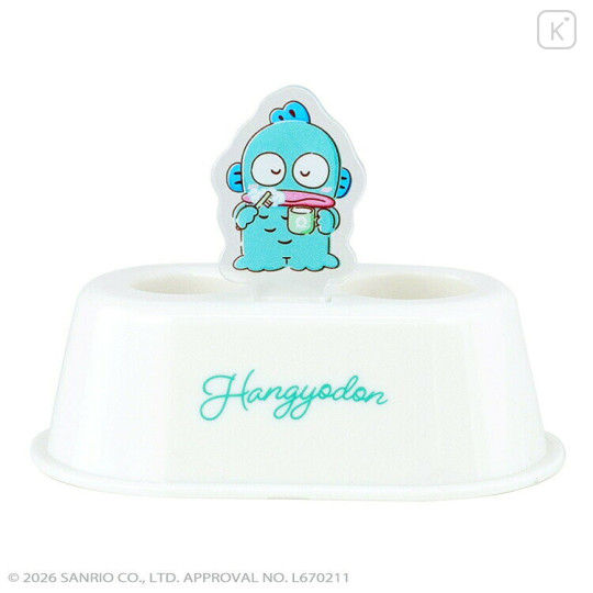 Japan Sanrio Toothbrush Stand with Acrylic Plate - Hangyodon - 1