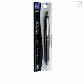 Japan Pilot Dr. Grip Full Black Ballpoint Pen - 0.7mm Blue - 2