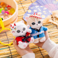 Japan Mofusand Mascot Keychain - Wasshoi! Festival Blue Happi Coat - 2