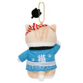 Japan Mofusand Mascot Keychain - Wasshoi! Festival Blue Happi Coat - 5