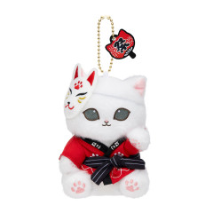 Japan Mofusand Mascot Keychain - Wasshoi! Festival Red Happi Coat