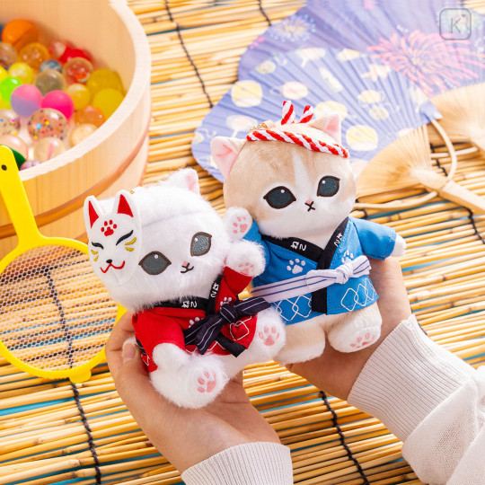 Japan Mofusand Mascot Keychain - Wasshoi! Festival Red Happi Coat - 2