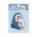 Japan Mofusand Large Puffy Sticker - Shark Cat - 3