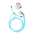 Japan Mofusand Multi Ring Plus with Shoulder Strap - Pastel Shark Cat - 3
