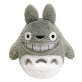Japan Ghibli Fluffy Beanbag Plush (M) - Totoro : Laughing - 1