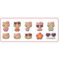 Japan Sanrio Roll Fluffy Sticker Flakes - Hello Kitty : Sunburned - 2