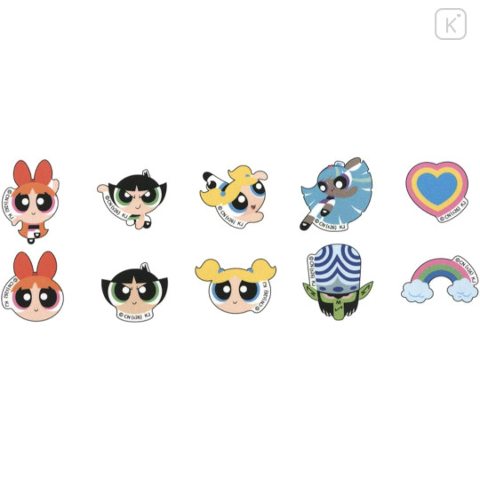 Japan The Powerpuff Girls Roll Fluffy Sticker Flakes - 3