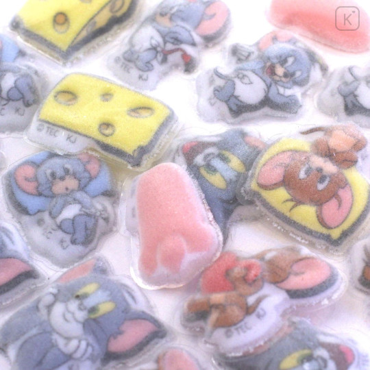Japan Tom and Jerry Roll Fluffy Sticker Flakes - Tom & Jerry - 2