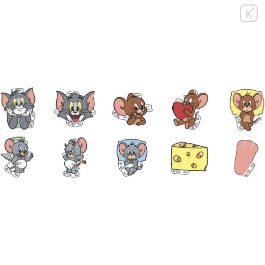 Japan Tom and Jerry Roll Fluffy Sticker Flakes - Tom & Jerry - 3