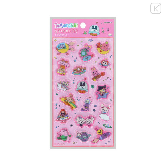 Japan Tamagotchi Puffy Sticker - Pink - 1