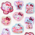 Japan Sanrio Original Beaded Puffy Sticker - Hello Kitty - 3