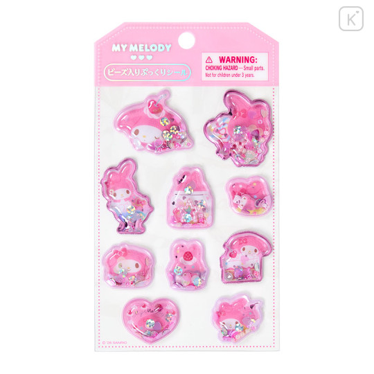 Japan Sanrio Original Beaded Puffy Sticker - My Melody - 1