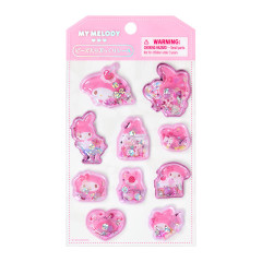 Japan Sanrio Original Beaded Puffy Sticker - My Melody