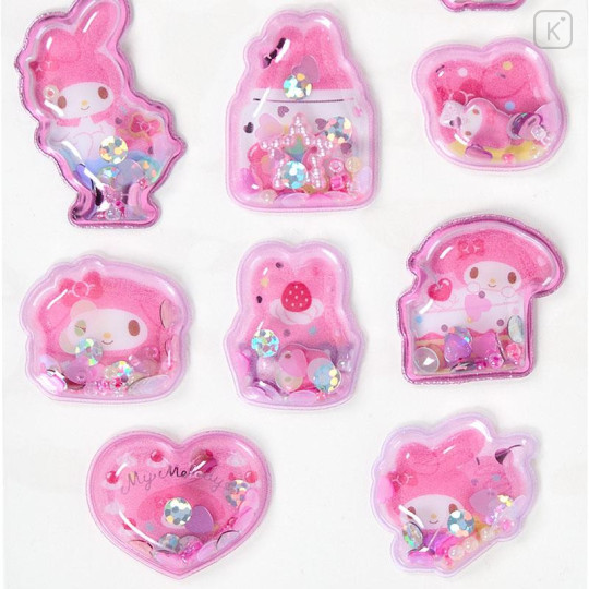 Japan Sanrio Original Beaded Puffy Sticker - My Melody - 4