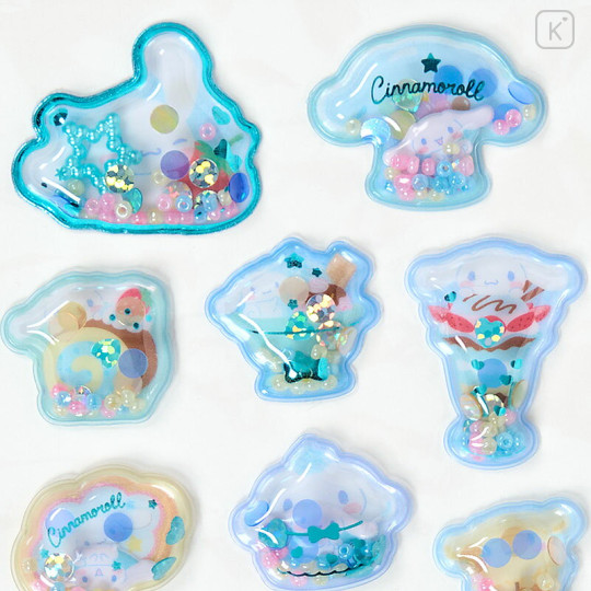 Japan Sanrio Original Beaded Puffy Sticker - Cinnamoroll - 3