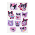 Japan Sanrio Original Beaded Puffy Sticker - Kuromi - 2