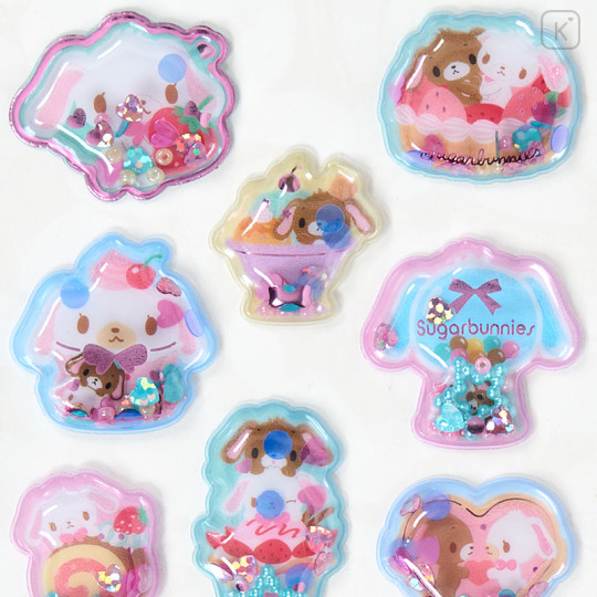 Japan Sanrio Original Beaded Puffy Sticker - Sugarbunnies - 3