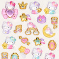 Japan Sanrio Original Gold Foil Puffy Sticker - Hello Kitty - 3