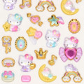 Japan Sanrio Original Gold Foil Puffy Sticker - Hello Kitty - 4