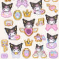 Japan Sanrio Original Gold Foil Puffy Sticker - Kuromi - 4