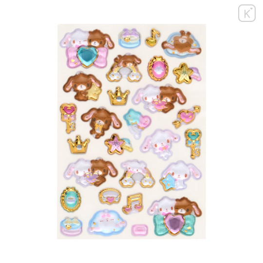 Japan Sanrio Original Gold Foil Puffy Sticker - Sugarbunnies - 2