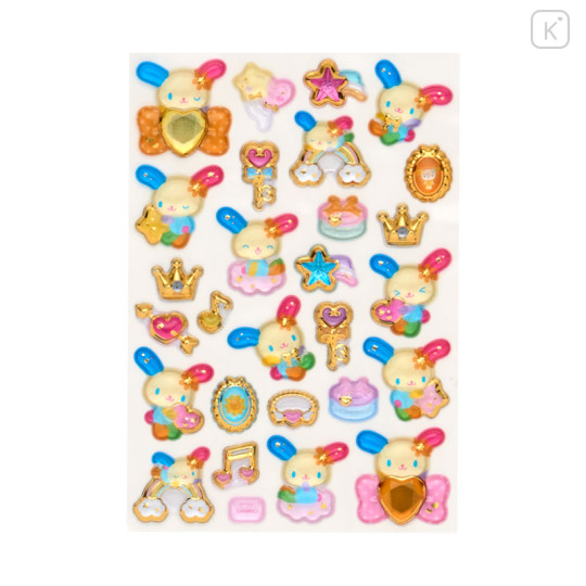 Japan Sanrio Original Gold Foil Puffy Sticker - Usahana - 2