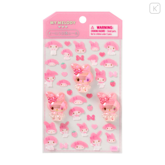 Japan Sanrio Original Aurora 3D Sticker - My Melody - 1