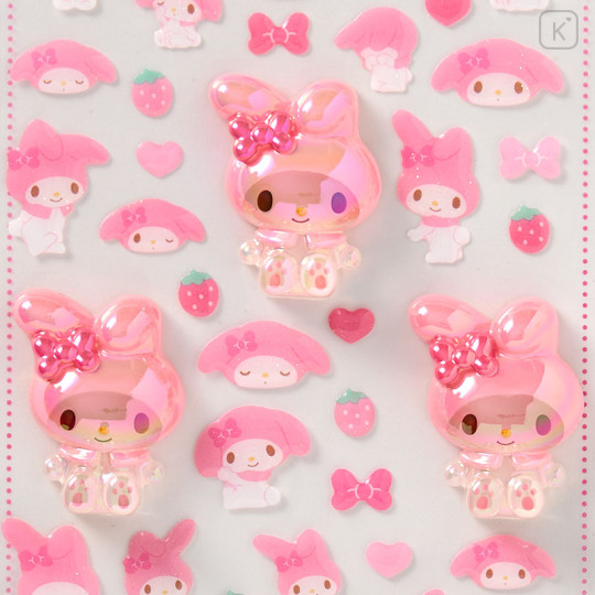 Japan Sanrio Original Aurora 3D Sticker - My Melody - 2