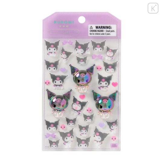 Japan Sanrio Original Aurora 3D Sticker - Kuromi - 1
