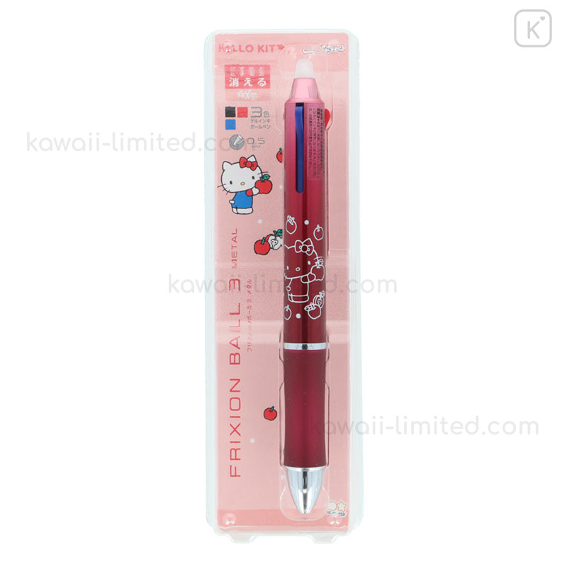 Japan Sanrio FriXion Ball 3 Metal Multi Color Erasable Gel Pen
