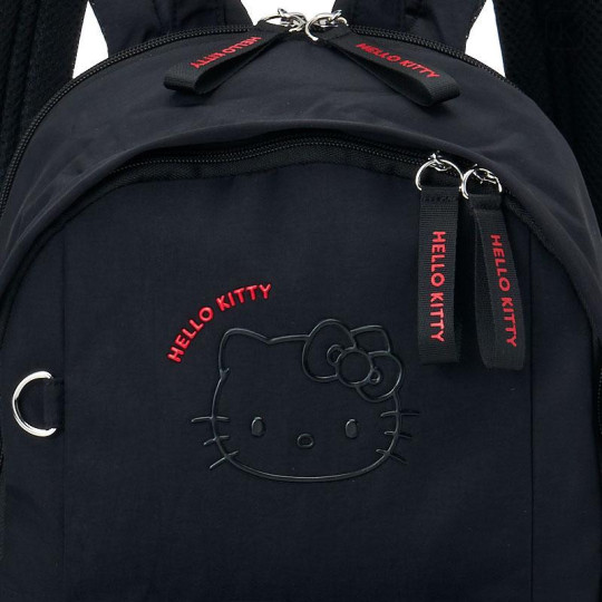Japan Sanrio Original Backpack - Hello Kitty : Black - 4